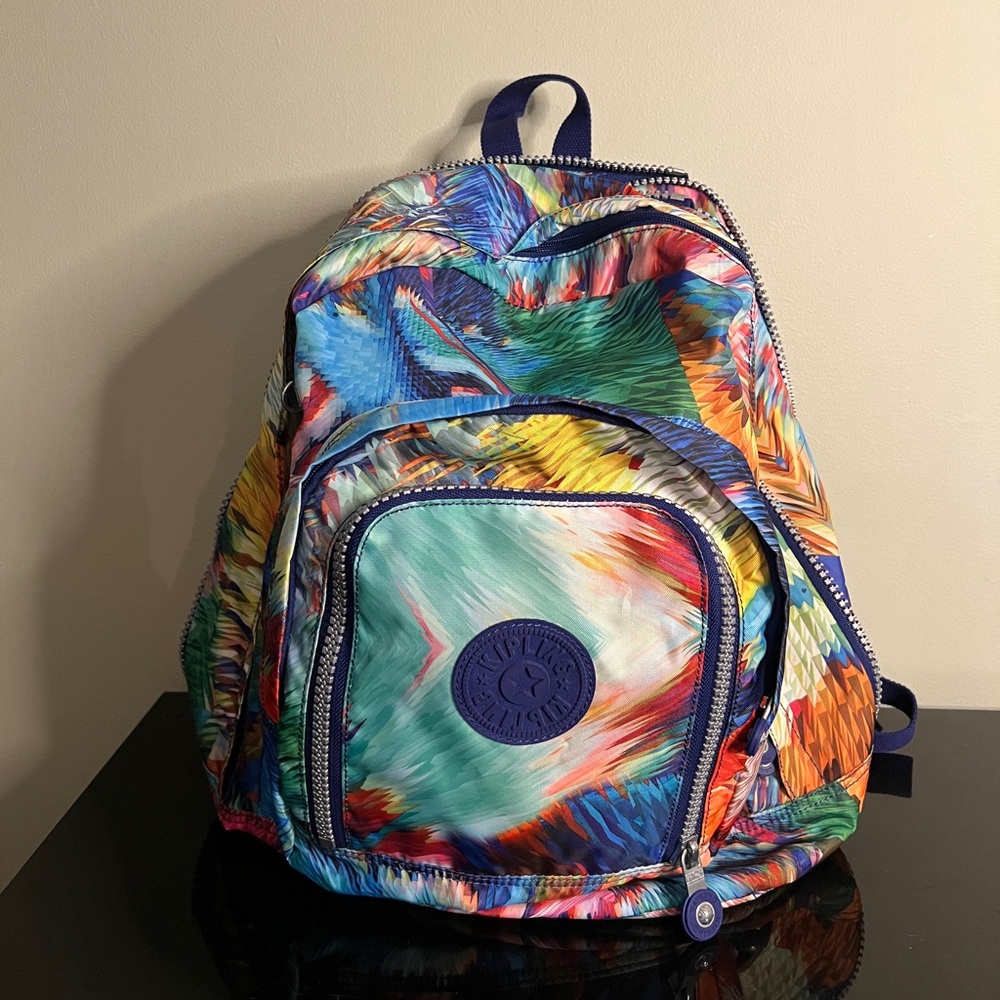 Kipling Expandable Backpack Multicolored Travel S… - image 1